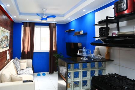 Sala de apartamento à venda com 1 quarto, 25m² em Paraíso do Morumbi, São Paulo