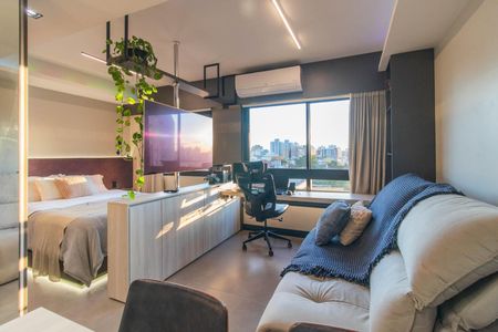 Sala de apartamento para alugar com 1 quarto, 45m² em Azenha, Porto Alegre