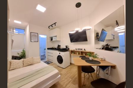 Sala/Quarto/Cozinha de apartamento à venda com 1 quarto, 17m² em Glória, Rio de Janeiro
