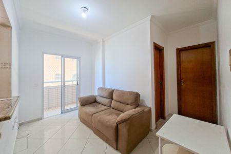 Sala de apartamento para alugar com 1 quarto, 42m² em Caiçara, Praia Grande