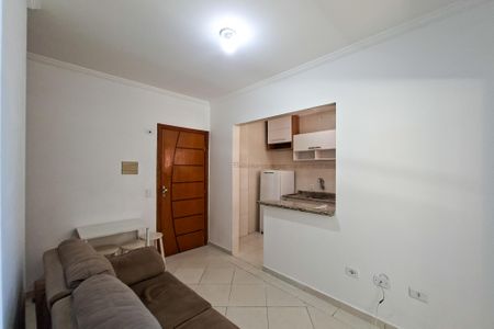 Sala de apartamento para alugar com 1 quarto, 42m² em Caiçara, Praia Grande