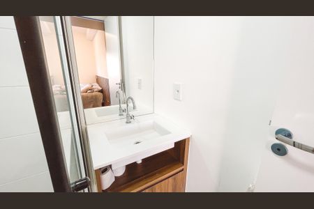 Banheiro da Suíte de apartamento à venda com 1 quarto, 28m² em Jardim São Paulo, São Paulo