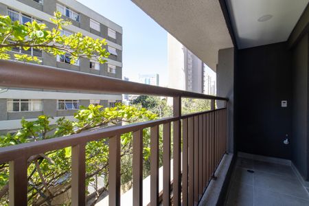 Varanda de apartamento à venda com 1 quarto, 43m² em Cambuí, Campinas