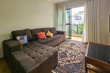 Sala de apartamento para alugar com 3 quartos, 107m² em Balneario Cidade Atlantica, Guarujá