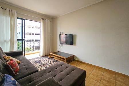 Sala de apartamento para alugar com 3 quartos, 107m² em Balneario Cidade Atlantica, Guarujá