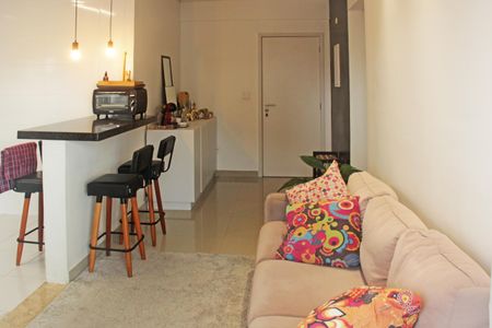 Sala de apartamento para alugar com 2 quartos, 58m² em Vila Matias, Santos