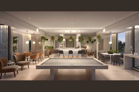 Área comum - Salão de festas de apartamento à venda com 1 quarto, 22m² em Perdizes, São Paulo