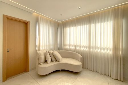 Sala de apartamento à venda com 4 quartos, 98m² em Grajaú, Belo Horizonte