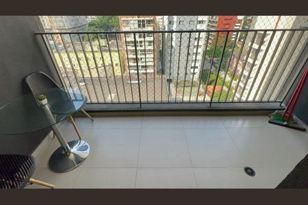 Varanda da Sala de apartamento à venda com 1 quarto, 31m² em Cerqueira César, São Paulo