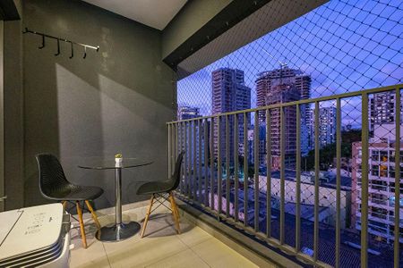 Varanda do Studio de apartamento para alugar com 1 quarto, 31m² em Cerqueira César, São Paulo