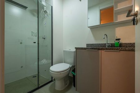 Banheiro Social de apartamento para alugar com 1 quarto, 31m² em Cerqueira César, São Paulo