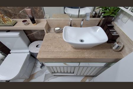 Banheiro Social de apartamento à venda com 2 quartos, 53m² em Vila Caminho do Mar, São Bernardo do Campo