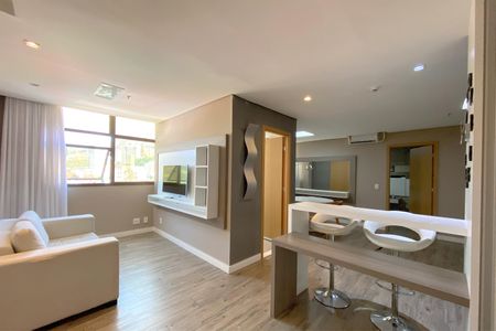 Sala de apartamento à venda com 1 quarto, 63m² em Luxemburgo, Belo Horizonte