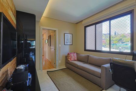 Sala de TV de apartamento à venda com 4 quartos, 220m² em Serra, Belo Horizonte