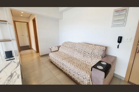 Sala de apartamento para alugar com 2 quartos, 65m² em Ponta da Praia, Santos