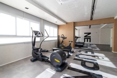 Apartamento para alugar com 37m², 1 quarto e 1 vaga Apartamento para alugar com 37m², 1 quarto e 1 vagaÁrea comum - Academia