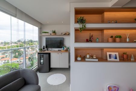 Varanda da Sala de apartamento à venda com 2 quartos, 69m² em Jardim Prudência, São Paulo