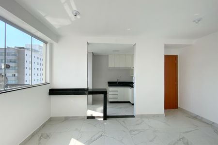 Sala/Cozinha de apartamento à venda com 2 quartos, 60m² em Santa Branca, Belo Horizonte