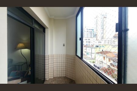 Varanda da Sala de apartamento para alugar com 3 quartos, 119m² em Aparecida, Santos