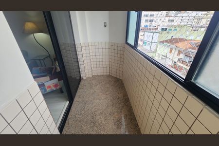 Varanda da Sala de apartamento para alugar com 3 quartos, 119m² em Aparecida, Santos
