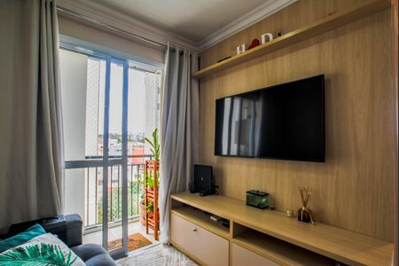 Sala de apartamento à venda com 2 quartos, 48m² em Parque Jaçatuba, Santo André