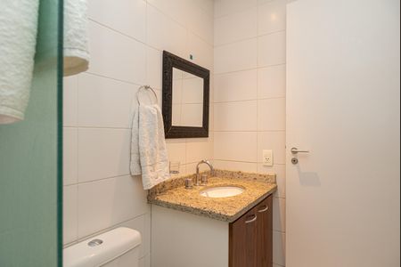 Banheiro da Suíte de apartamento à venda com 1 quarto, 55m² em Cerqueira César, São Paulo