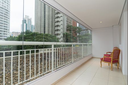 Varanda da Sala de apartamento à venda com 1 quarto, 55m² em Cerqueira César, São Paulo