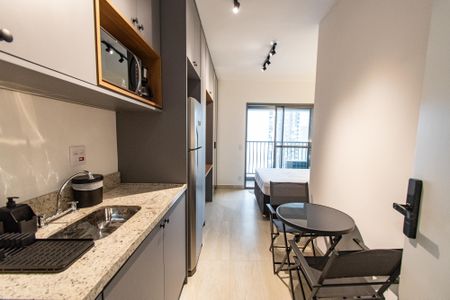 Studio para alugar com 23m², 1 quarto e sem vaga Studio para alugar com 23m², 1 quarto e sem vagaCozinha