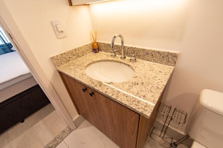 Studio para alugar com 23m², 1 quarto e sem vaga Studio para alugar com 23m², 1 quarto e sem vagaBanheiro