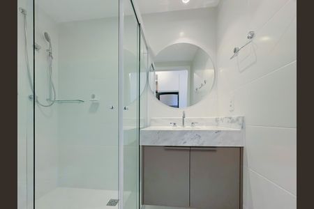 Banheiro de kitnet/studio para alugar com 1 quarto, 23m² em Vila Mariana, São Paulo