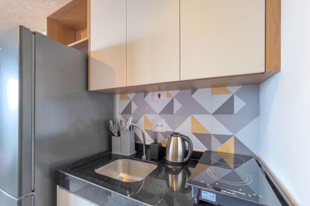 Studio para alugar com 25m², 1 quarto e sem vaga Studio para alugar com 25m², 1 quarto e sem vagaCozinha