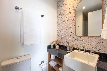 Studio para alugar com 25m², 1 quarto e sem vaga Studio para alugar com 25m², 1 quarto e sem vagaBanheiro