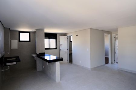 Sala/Cozinha de apartamento à venda com 2 quartos, 58m² em Santo Antônio , Belo Horizonte