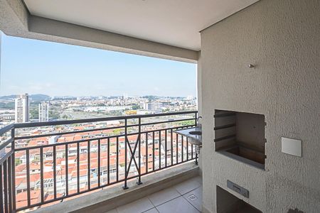 Varanda gourmet de apartamento à venda com 3 quartos, 59m² em Vila Goncalves, São Bernardo do Campo