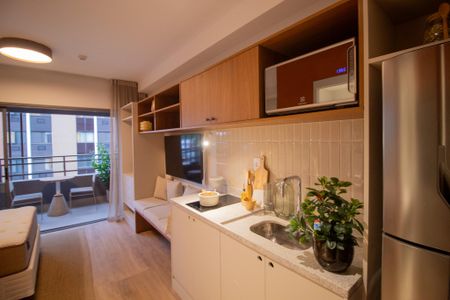 Studio para alugar com 27m², 1 quarto e sem vaga Studio para alugar com 27m², 1 quarto e sem vagaCozinha