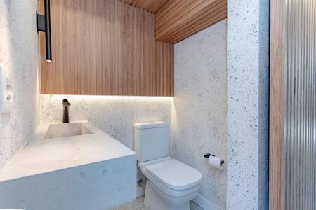 Casa de condomínio para alugar com 114m², 2 quartos e 1 vagaLavabo