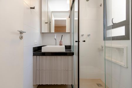 Casa de condomínio para alugar com 114m², 2 quartos e 1 vagaBanheiro da Suíte 1