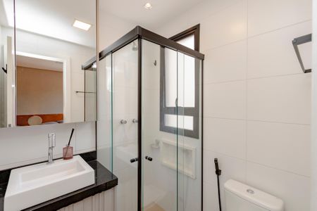 Casa de condomínio para alugar com 114m², 2 quartos e 1 vagaBanheiro da Suíte 1