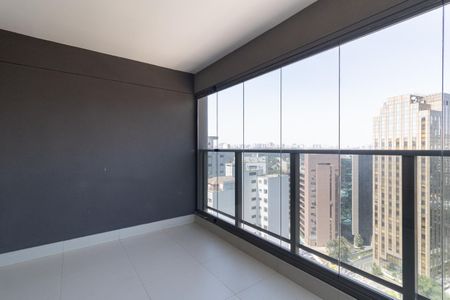 Varanda da Sala de apartamento à venda com 1 quarto, 44m² em Itaim Bibi, São Paulo