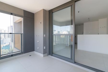Varanda da Sala de apartamento à venda com 1 quarto, 44m² em Itaim Bibi, São Paulo