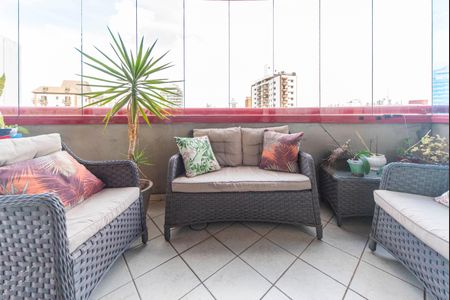 Varanda da Sala de apartamento para alugar com 4 quartos, 209m² em Vila Bastos, Santo André