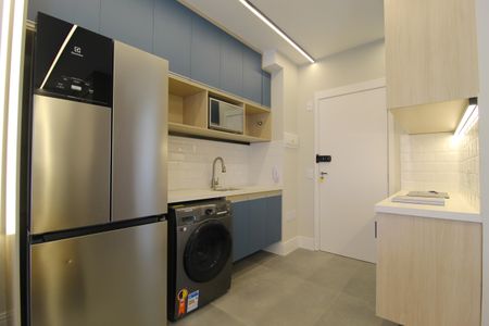 Cozinha de kitnet/studio para alugar com 1 quarto, 30m² em Vila Olímpia, São Paulo