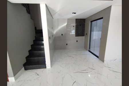 Sala/Cozinha de casa à venda com 2 quartos, 91m² em Parque das Nações, Santo André