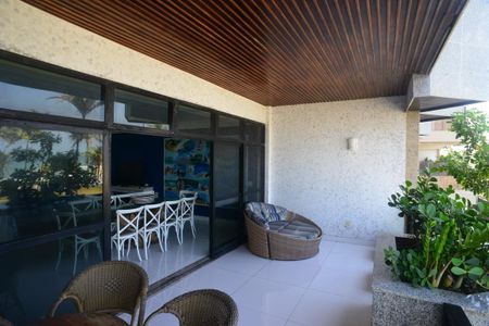 Varanda da Sala de apartamento para alugar com 5 quartos, 200m² em Barra da Tijuca, Rio de Janeiro