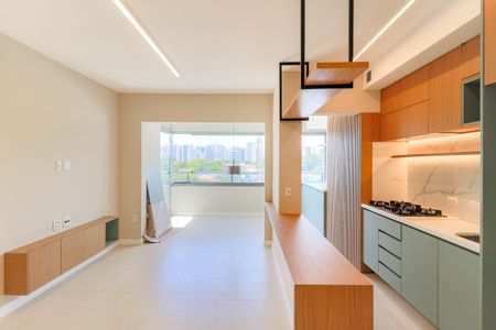 Sala de apartamento para alugar com 2 quartos, 71m² em Brooklin, São Paulo