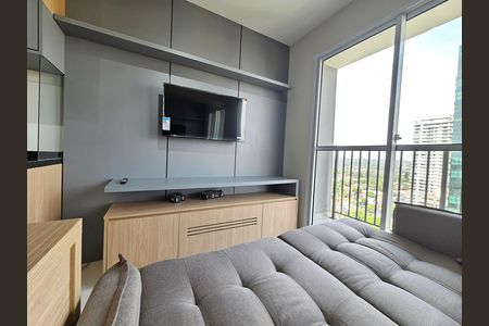 Sala de apartamento para alugar com 1 quarto, 28m² em Campo Belo, São Paulo