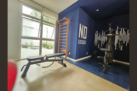 Área comum - Academia de apartamento para alugar com 1 quarto, 28m² em Campo Belo, São Paulo