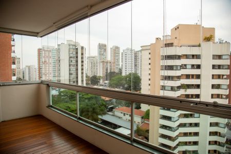 Varanda da Sala de apartamento para alugar com 4 quartos, 200m² em Campo Belo, São Paulo