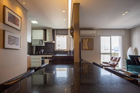Sala de Jantar de apartamento à venda com 1 quarto, 57m² em Vila Nova Conceição, São Paulo