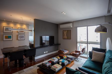 Sala de apartamento à venda com 1 quarto, 57m² em Vila Nova Conceição, São Paulo